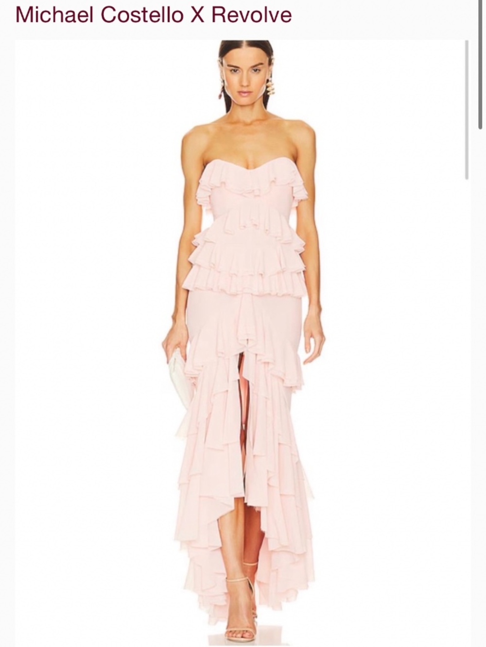 Revolve Michael Costello Pink Oleksandra Dress - Small